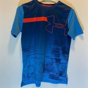 Under Armour kids blue “heat gear” size YLG